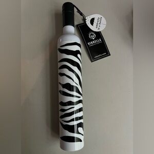 Vinbrella Black and White Zebra Wine Bottle Umbrella